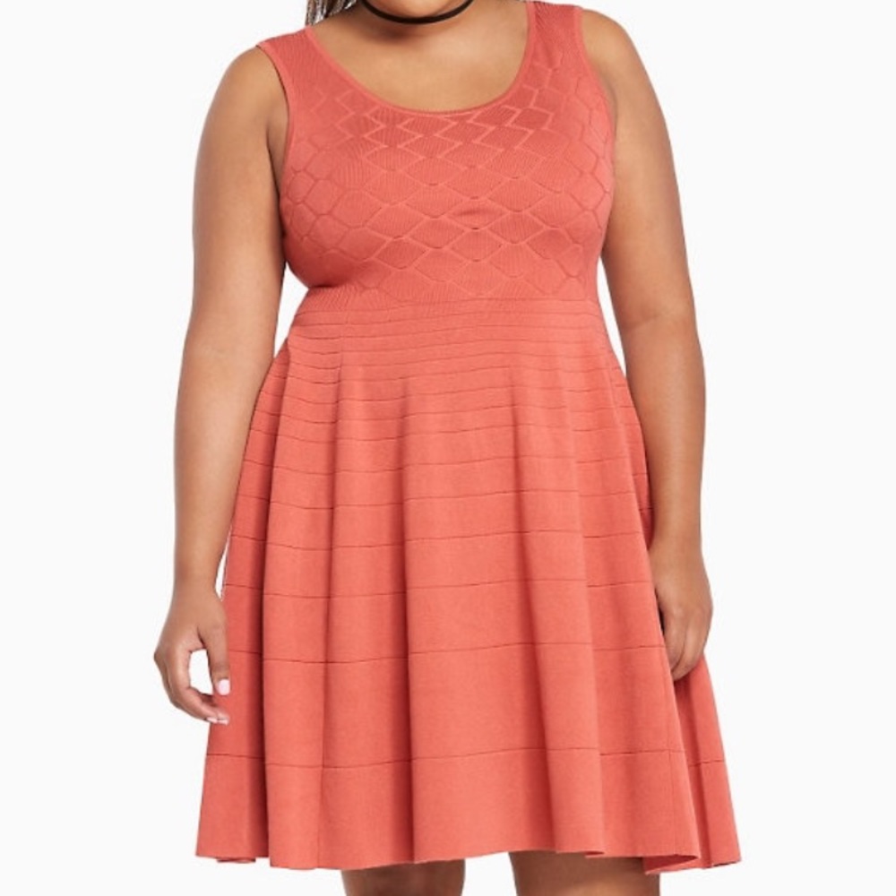 Torrid mixed stitch sweater dress